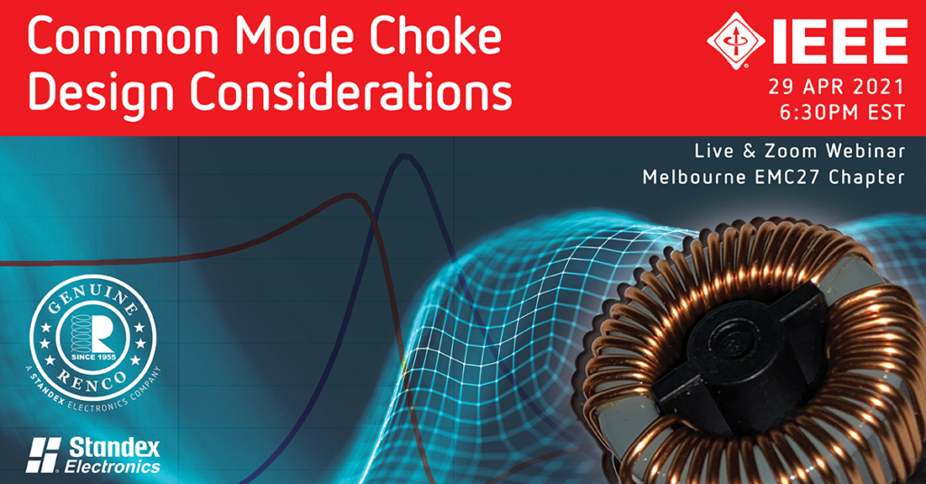 雷竞技电竞外围IEEE共同模式Choke设计考虑的Standex Electronics